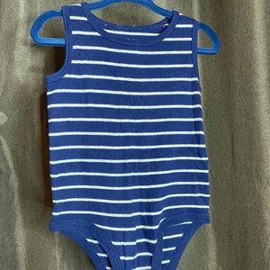 Blue stripped summer baby boy shirt